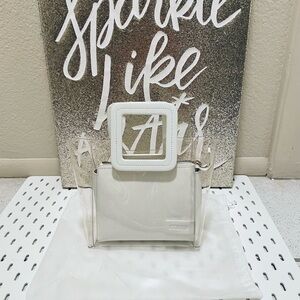 STAUD Mini Shirley Bag | Clear & White. Gorgeous NEW mini bag. Retail $365…